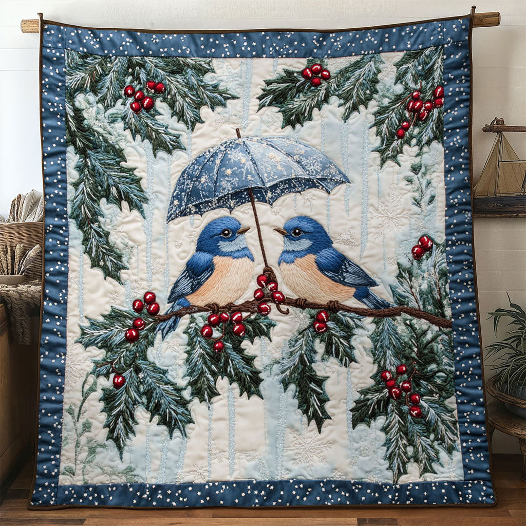 Silent Love Bluebird Quilt Comfortable Quilt Blanket That Everyone Will Love