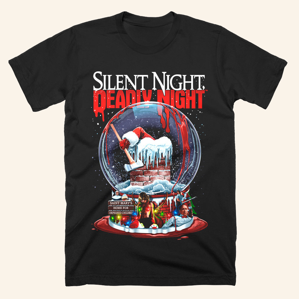 Silent Night Deadly Night Frozen In Fear T-Shirt Halloween Themed Clothes Gifts For Friends