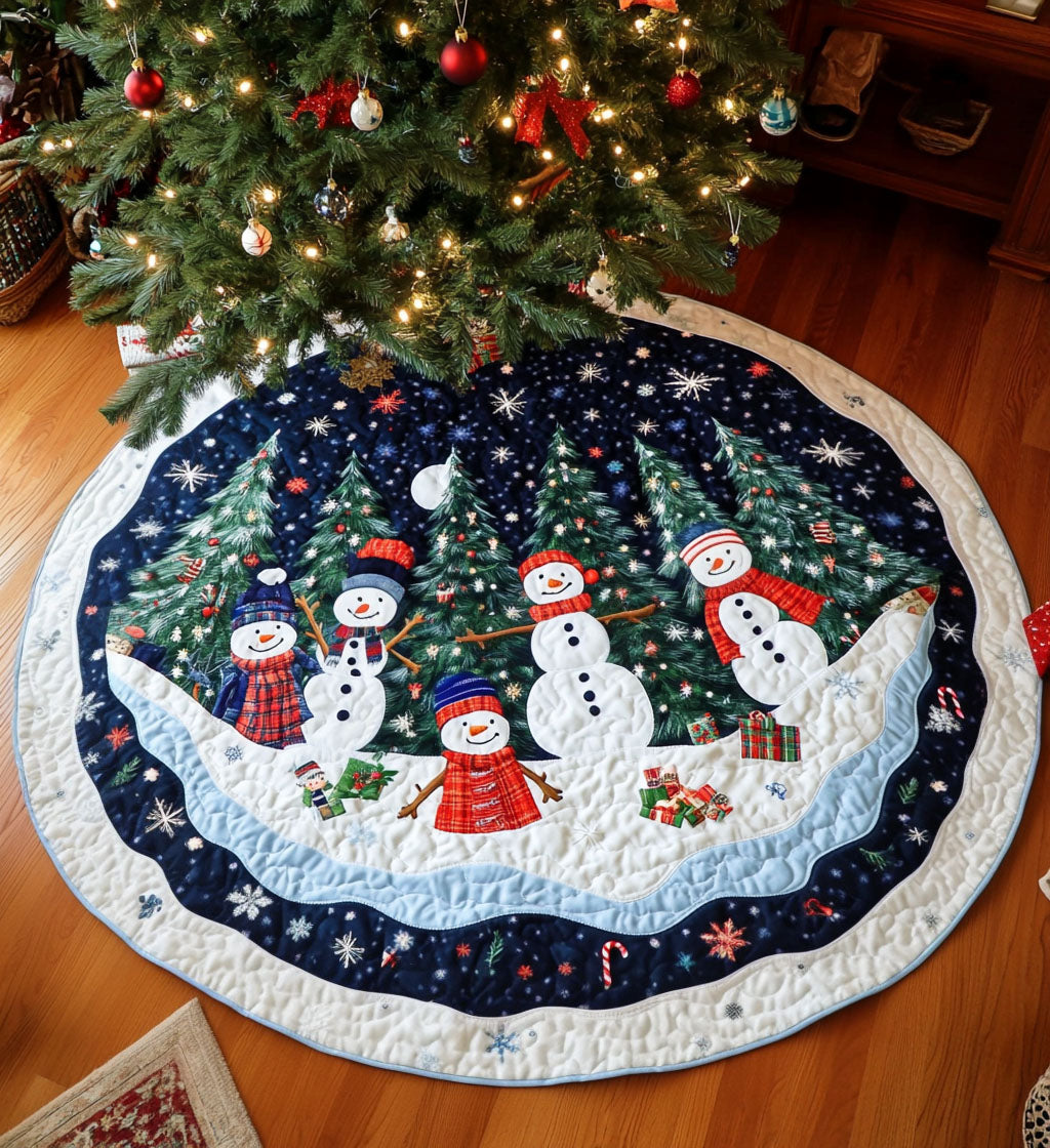 Silent Night Shade Quilted Round Mat Outdoor Decor Best Christmas Gifts 2025