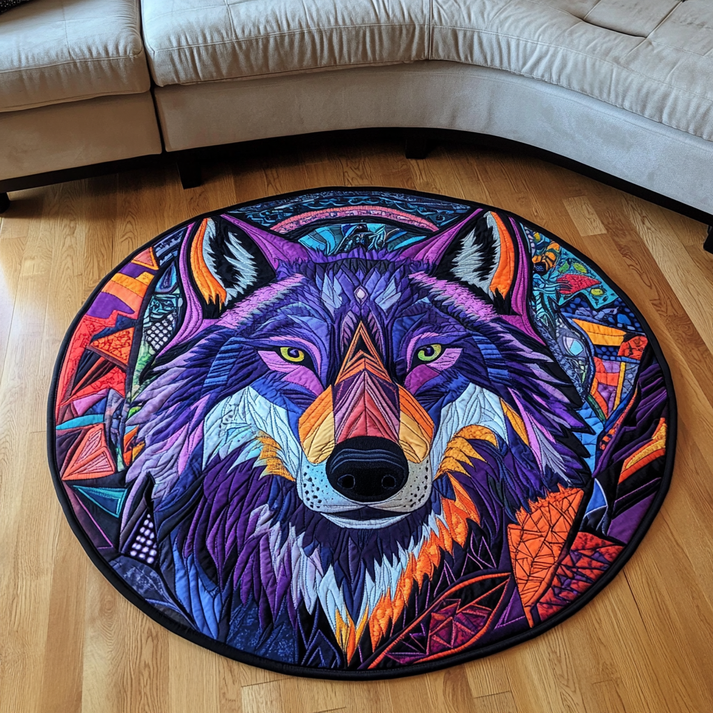 Silent Paws Quilted Round Mat Entryway Decor Christmas Gift Ideas For Nana