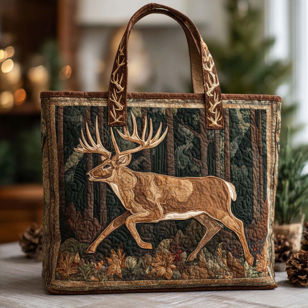 Silent Valley Quilted Tote Bag Forest Gift Shop