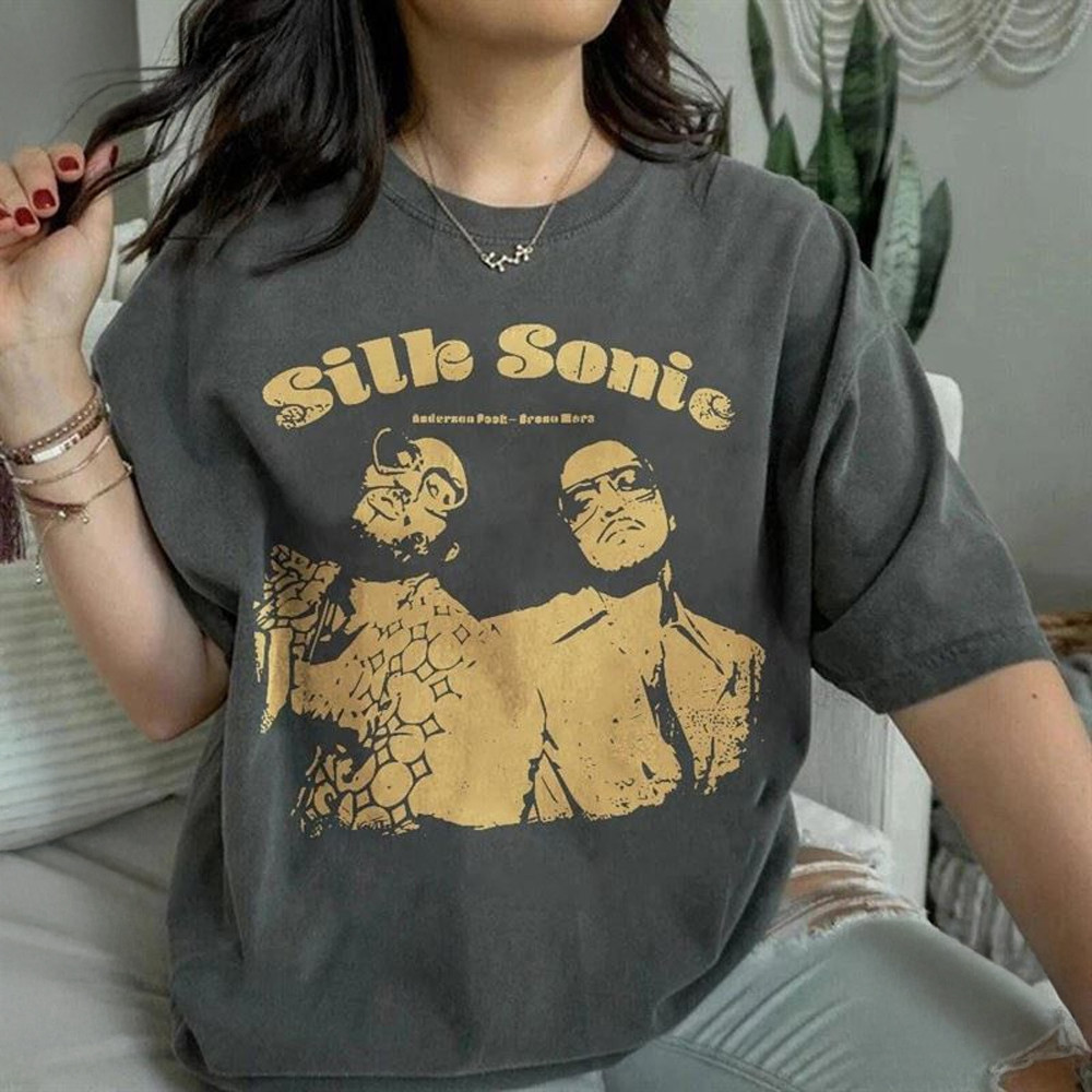 Silk Shirt Rnb Silk Sonic T-Shirt Anderson Paak Bruno Mars Jazz Hip Hop Fan Apparel Gifts
