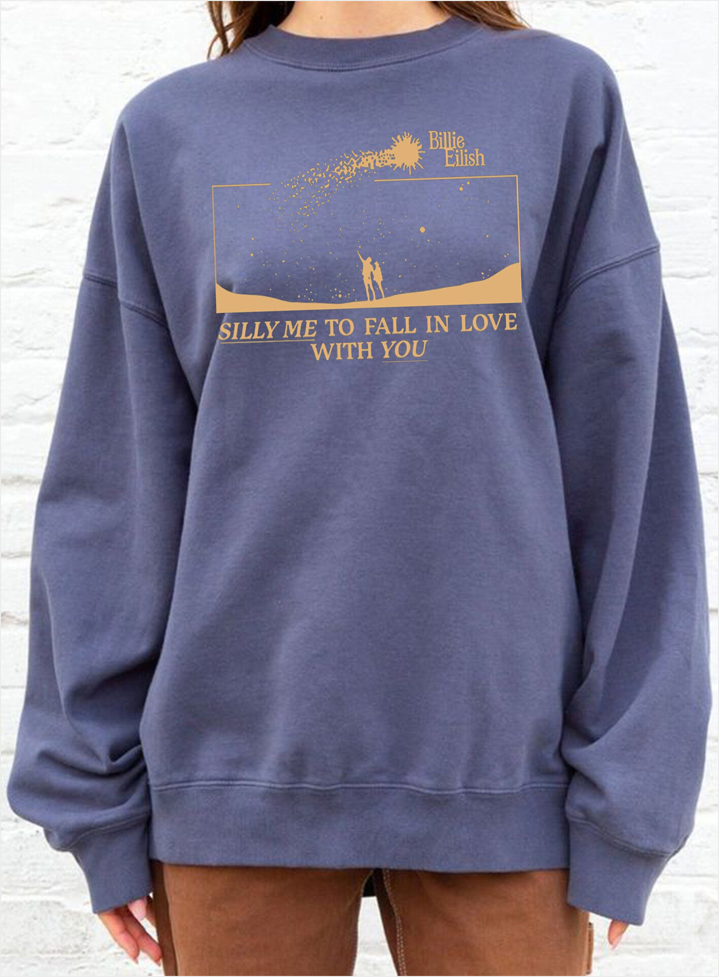 Silly Me To Fall In Love With You Sweatshirt Concert Tour Sweatshirt Vintage 90S Bootleg T-Shirt Gifts For Fans