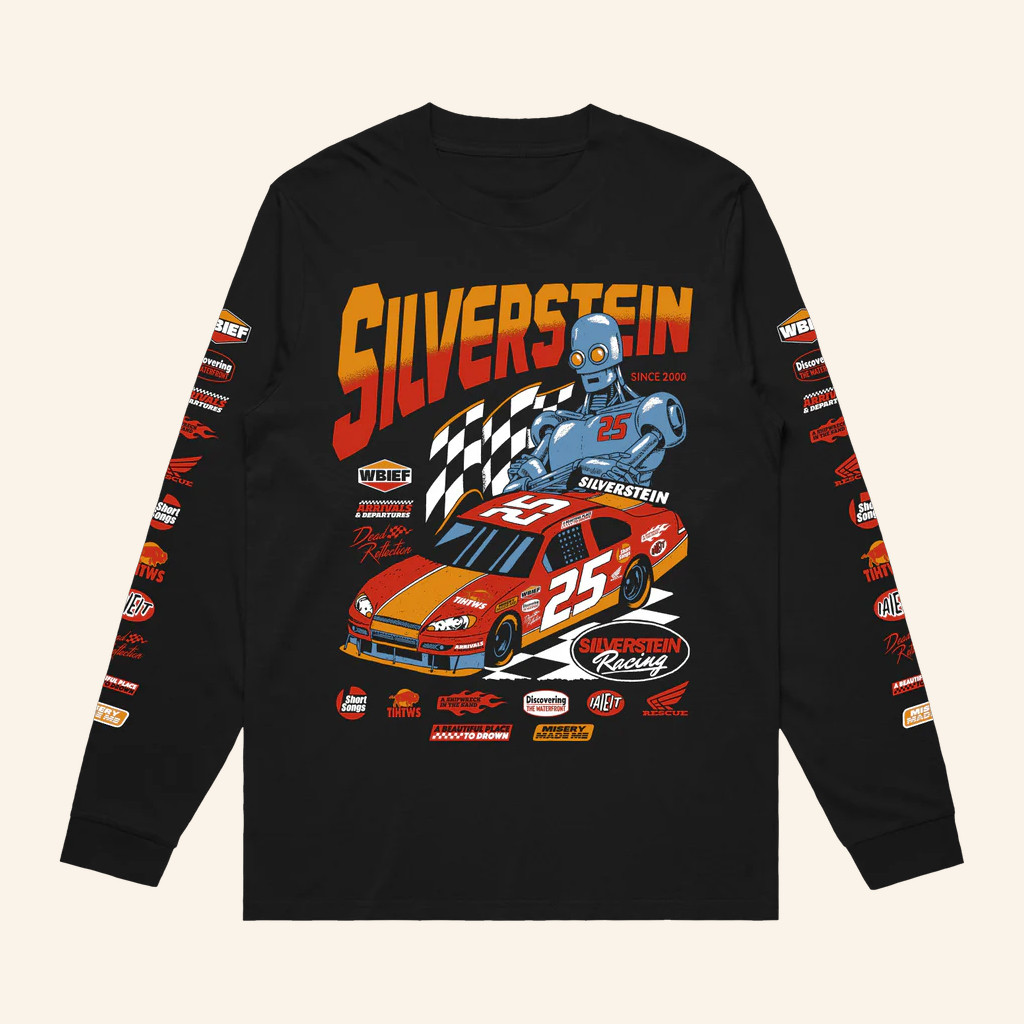 Silverstein Merch Racecar Long Sleeve T-Shirt Gift For Band Fans