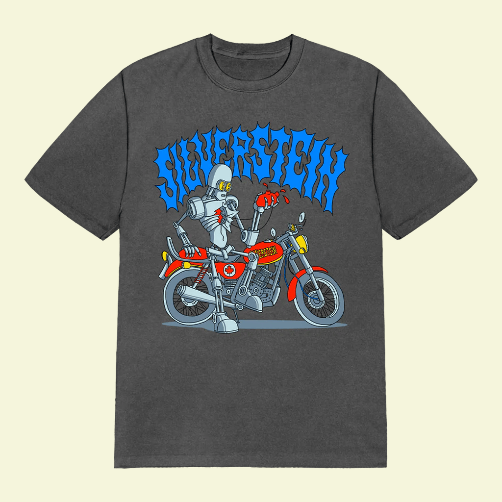 Silverstein Merch Robot Bike T-Shirt Gift Ideas For Band Fans