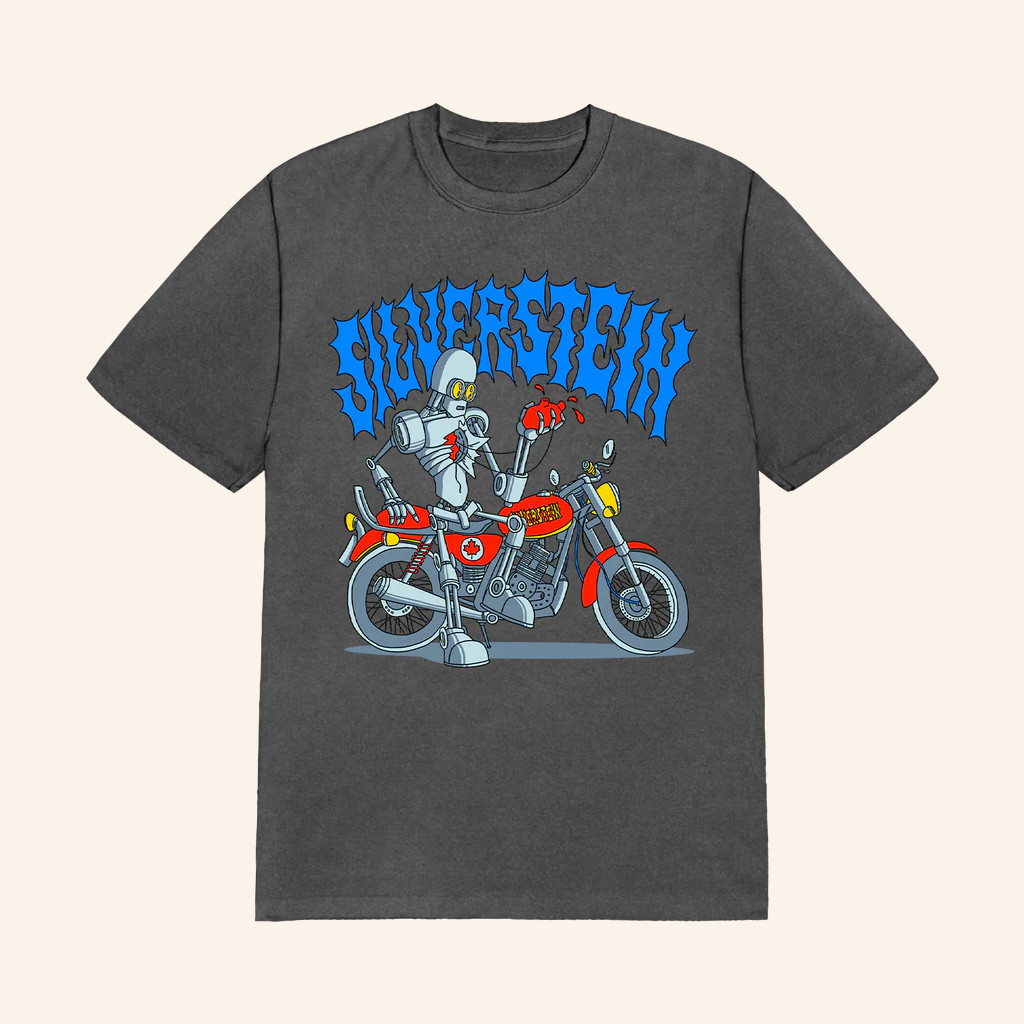 Silverstein Merch Robot Bike T-Shirt Gift Ideas For Brother