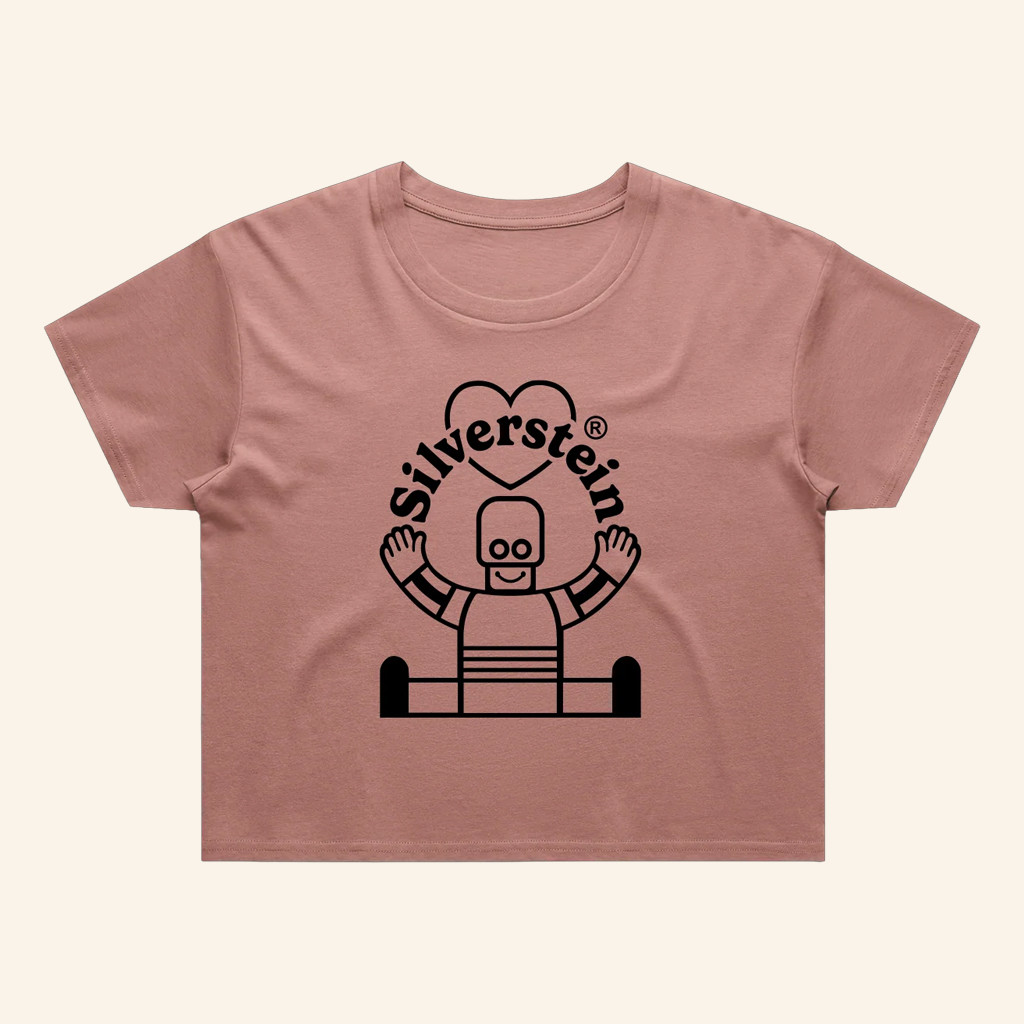 Silverstein Merch Robot Love Cropped T-Shirt Birthday Gift For Band Fans