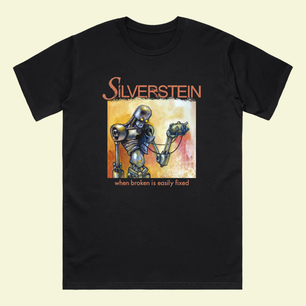 Silverstein Merch When Broken Is Easily Fixed Black T-Shirt Gifts For Band Fans