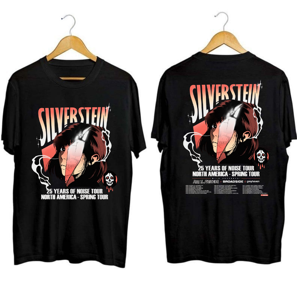 Silverstein Tour 2025 Shirt Silverstein Merch Best Gifts For Brother Silverstein Tour 2025 Shirt Silverstein Merch Best Gifts For Brother