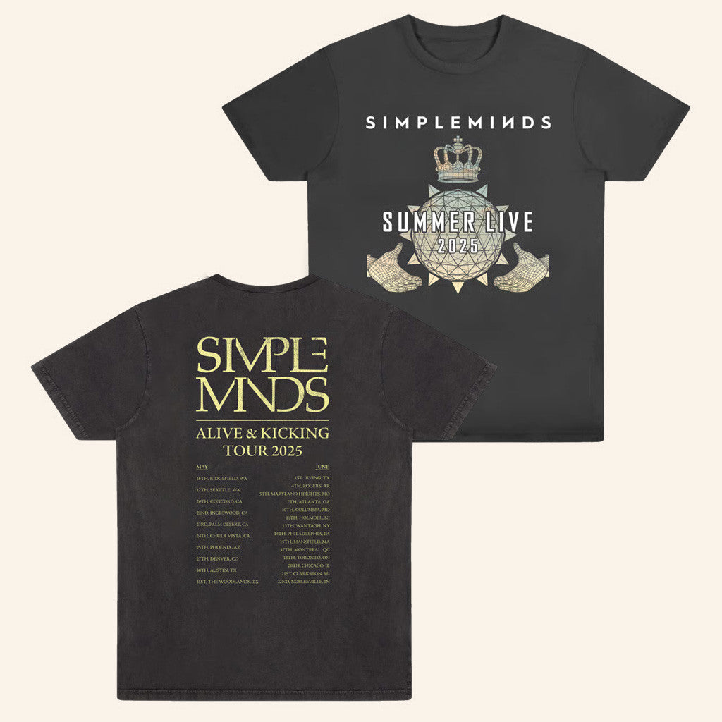 Simple Minds Merch Claddagh Summer Live Itinerary T-Shirt Gifts For Boyfriend Simple Minds Merch Claddagh Summer Live Itinerary T-Shirt Gifts For Boyfriend