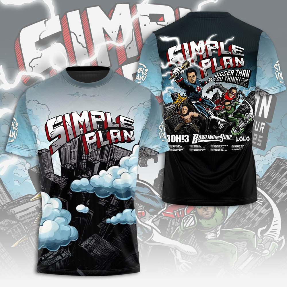 Simple Plan Bowling For Soup T-Shirt Gifts For Music Enthusiasts