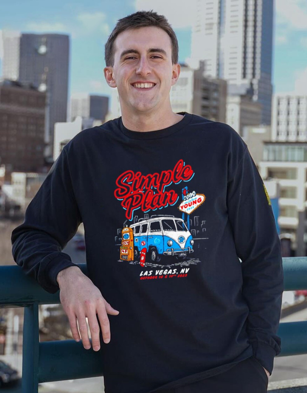 Simple Plan Las Vegas Sweatshirt When We Were Young Simple Plan Apparel Gifts For Rock Lovers