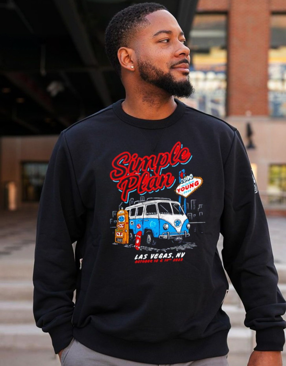 Simple Plan Las Vegas Sweatshirt When We Were Young Simple Plan Merch Gifts For Fans