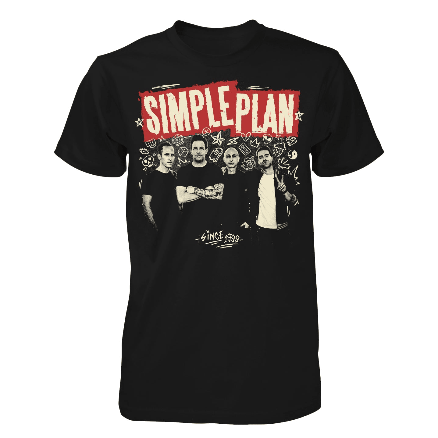 Simple Plan Merch Band Photo T-Shirt Gift For Dad Simple Plan Merch Band Photo T-Shirt Gift For Dad