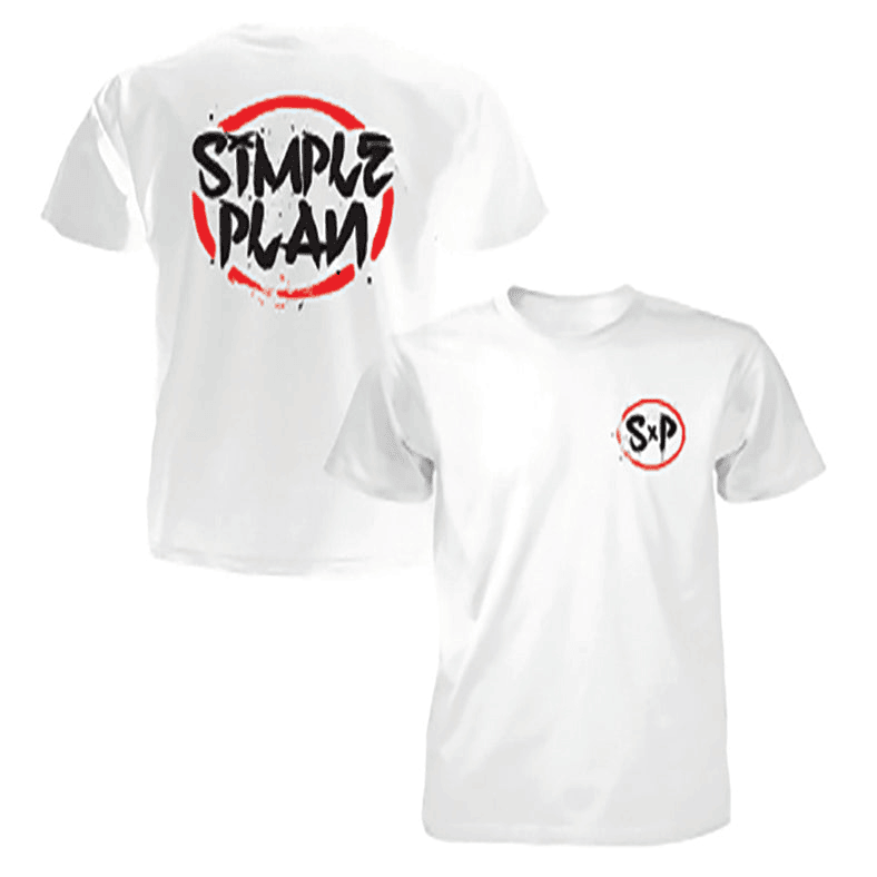 Simple Plan Merch Circle Splat T-Shirt Present For Husband