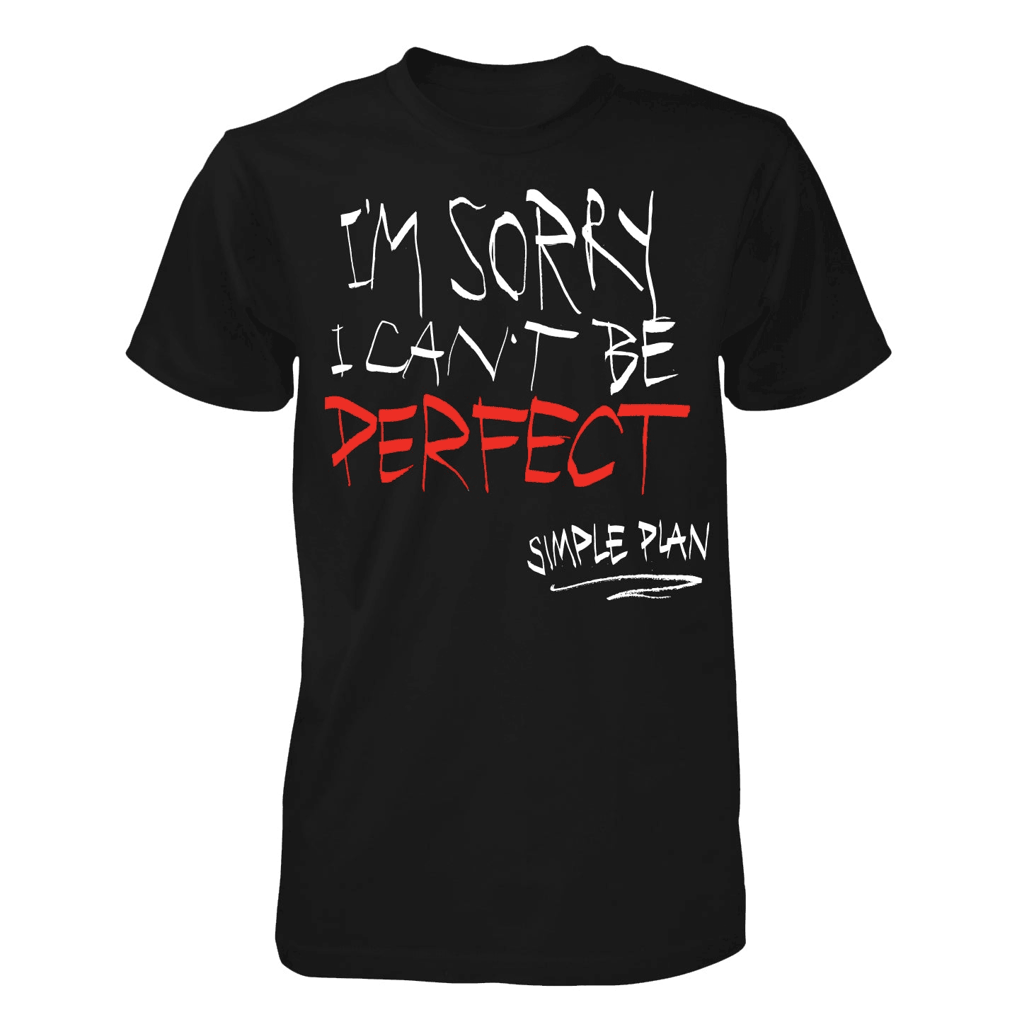 Simple Plan Merch I'm Sorry I Can't Be Perfect T-Shirt Best Gifts For Boyfriend Simple Plan Merch I'm Sorry I Can't Be Perfect T-Shirt Best Gifts For Boyfriend