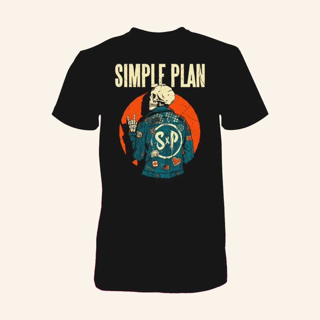Simple Plan Merch Skeleton Jacket T-Shirt Gifts For Husband Simple Plan Merch Skeleton Jacket T-Shirt Gifts For Husband