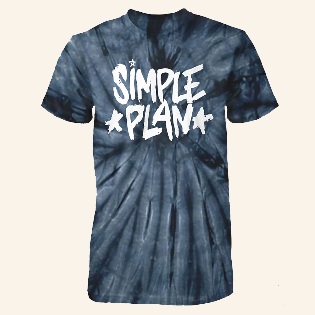Simple Plan Merch Star Logo Tie Dye T-Shirt Christmas Gifts For Rock Fans