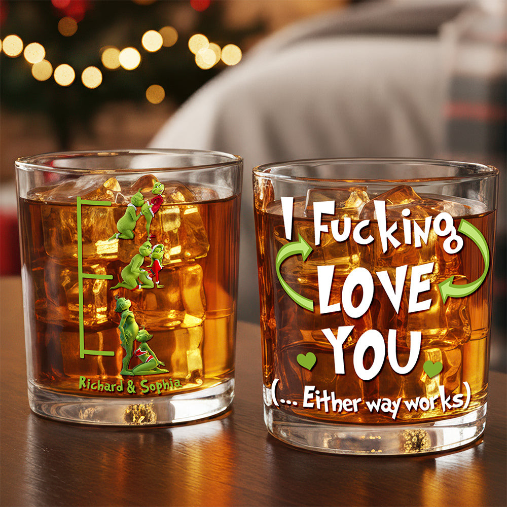 Sinful Christmas Pleasure Glass Mug Personalized Gifts For Couple - Secret Santa Gifts Funny Ideas