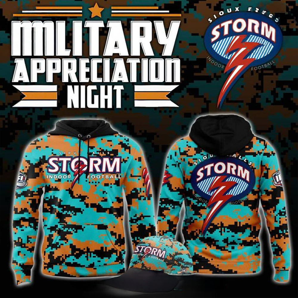 Sioux Falls Storm Military Appreciation Night 2025 Special Hoodie Best Gift For Sport Lovers