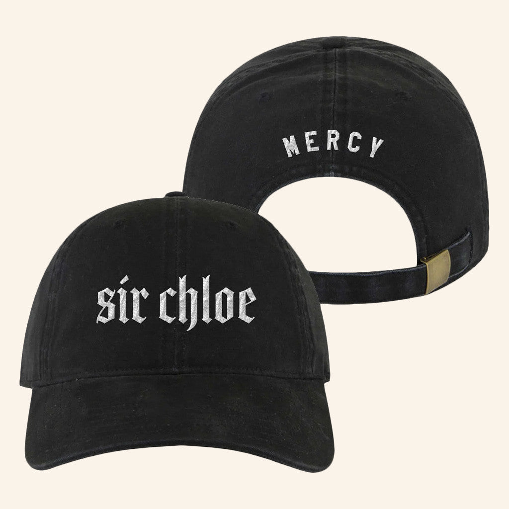 Sir Chloe Music Merch Mercy Embroidered Hat Presents For Dad Sir Chloe Music Merch Mercy Embroidered Hat Presents For Dad