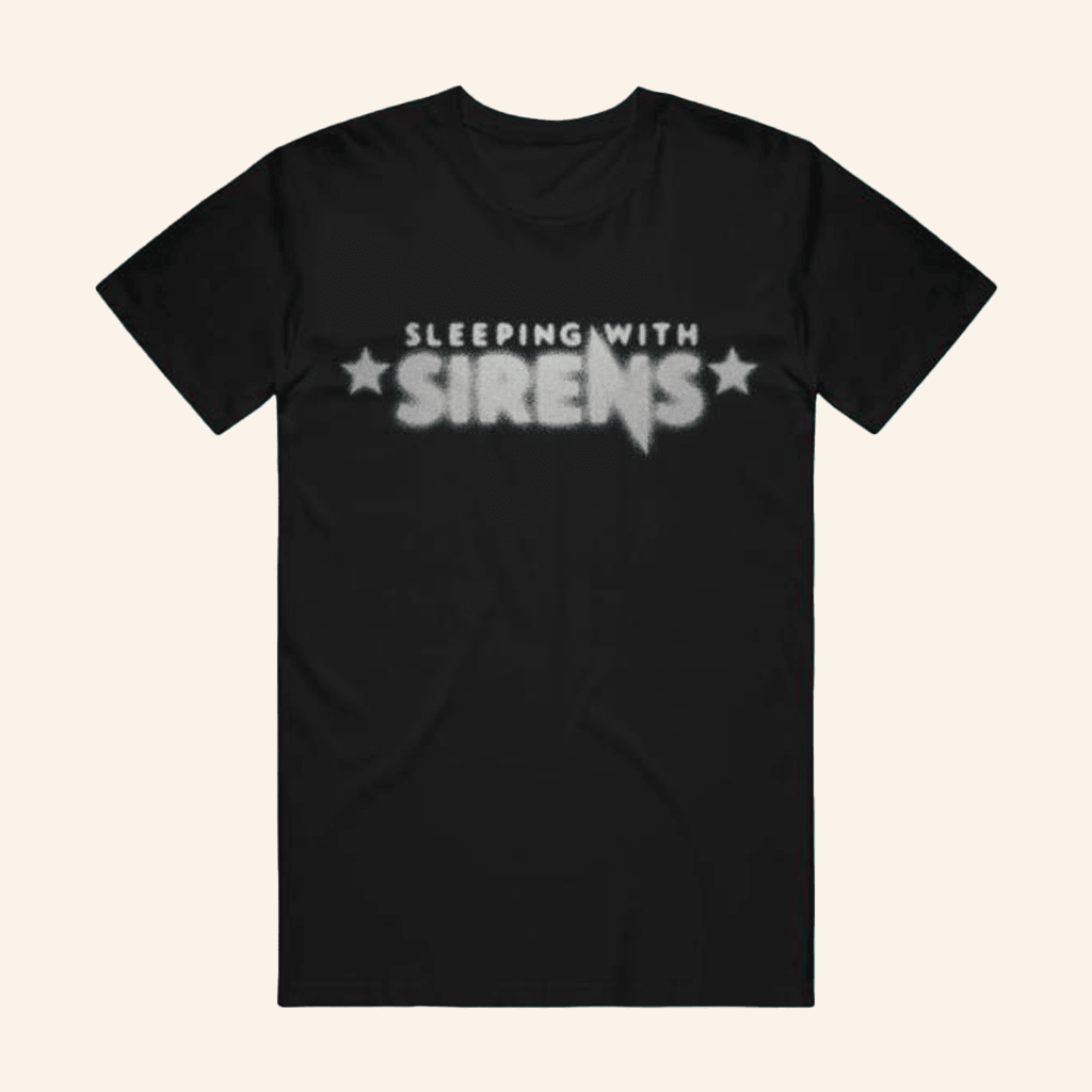 Sirens Merch Blurred Logo Black T-Shirt Gifts For Boyfriend Sirens Merch Blurred Logo Black T-Shirt Gifts For Boyfriend