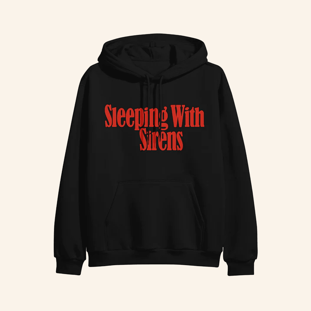 Sirens Merch Serif Text Logo Black Hoodie Unique Gift For Boyfriend Sirens Merch Serif Text Logo Black Hoodie Unique Gift For Boyfriend