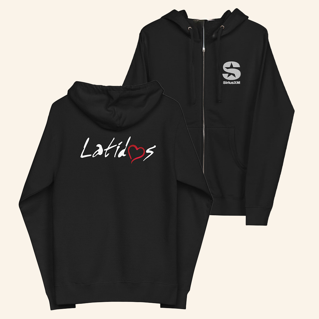 SiriusXM Merch Latidos Zip Hoodie Birthday Present For Husband