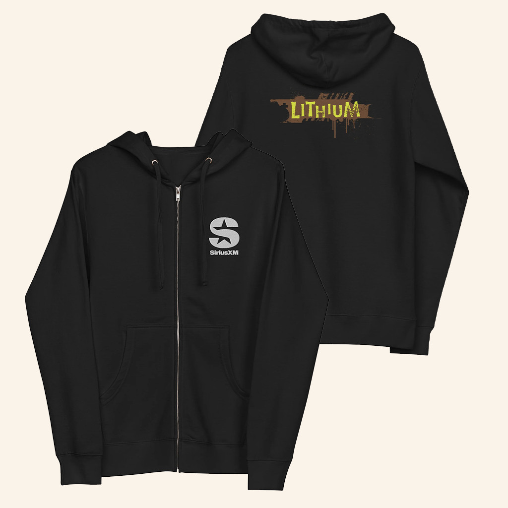 SiriusXM Merch Lithium Zip Hoodie Birthday Ideas For Boyfriend SiriusXM Merch Lithium Zip Hoodie Birthday Ideas For Boyfriend
