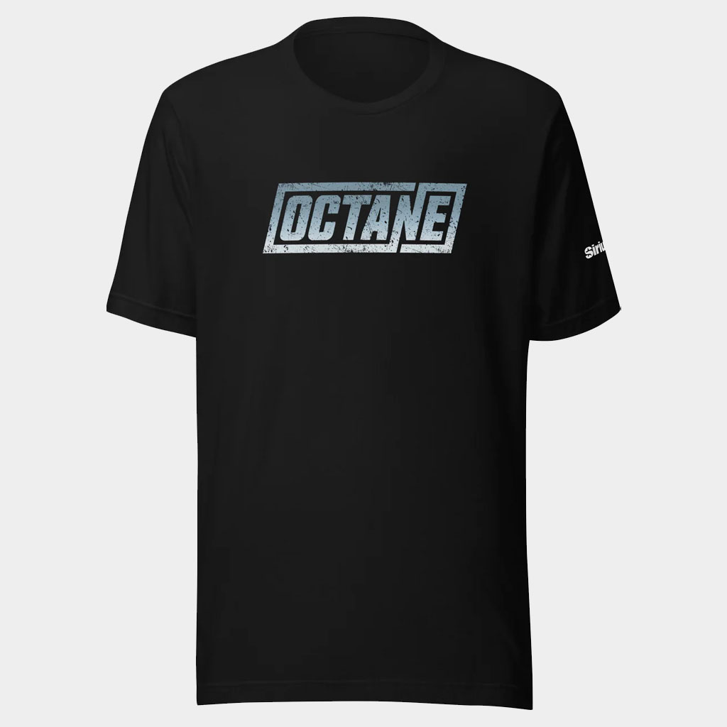SiriusXM Octane Merch Octane Blue Logo T-Shirt SiriusXM Merch Gift Ideas For Husband