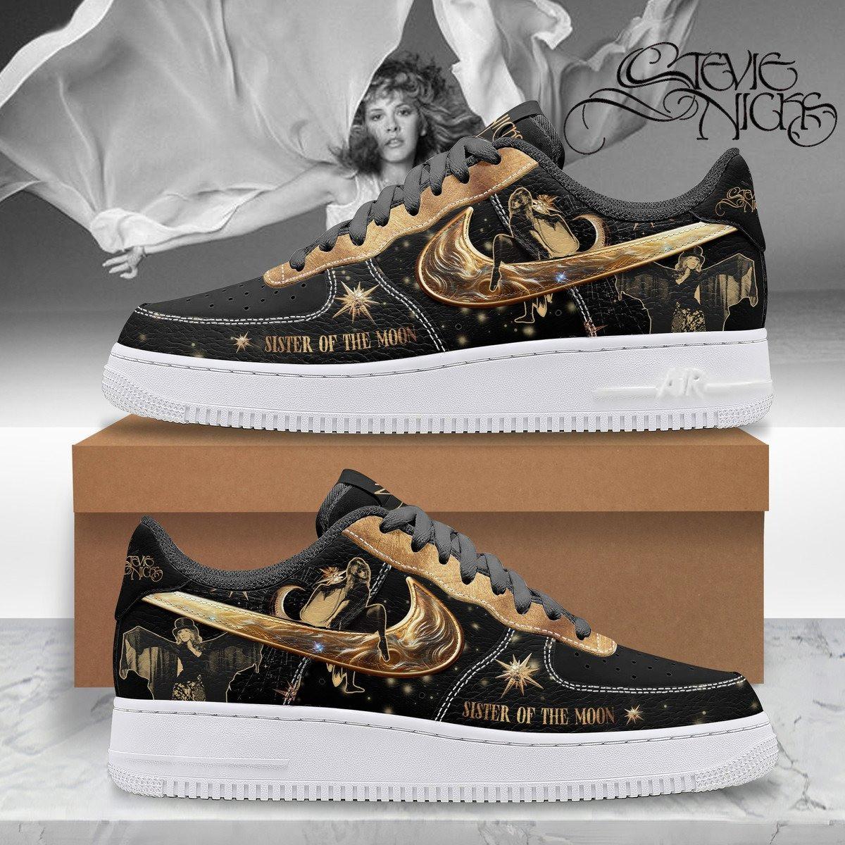 Sister Of The Moon Stevie Nicks AF1 Sneaker Music Gifts For Fans