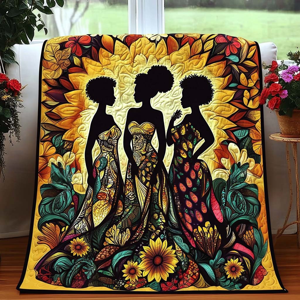 Sisters of Sun Quilted Blanket Best Couch Throw Blanket Best Chicken Lover Gift Ideas