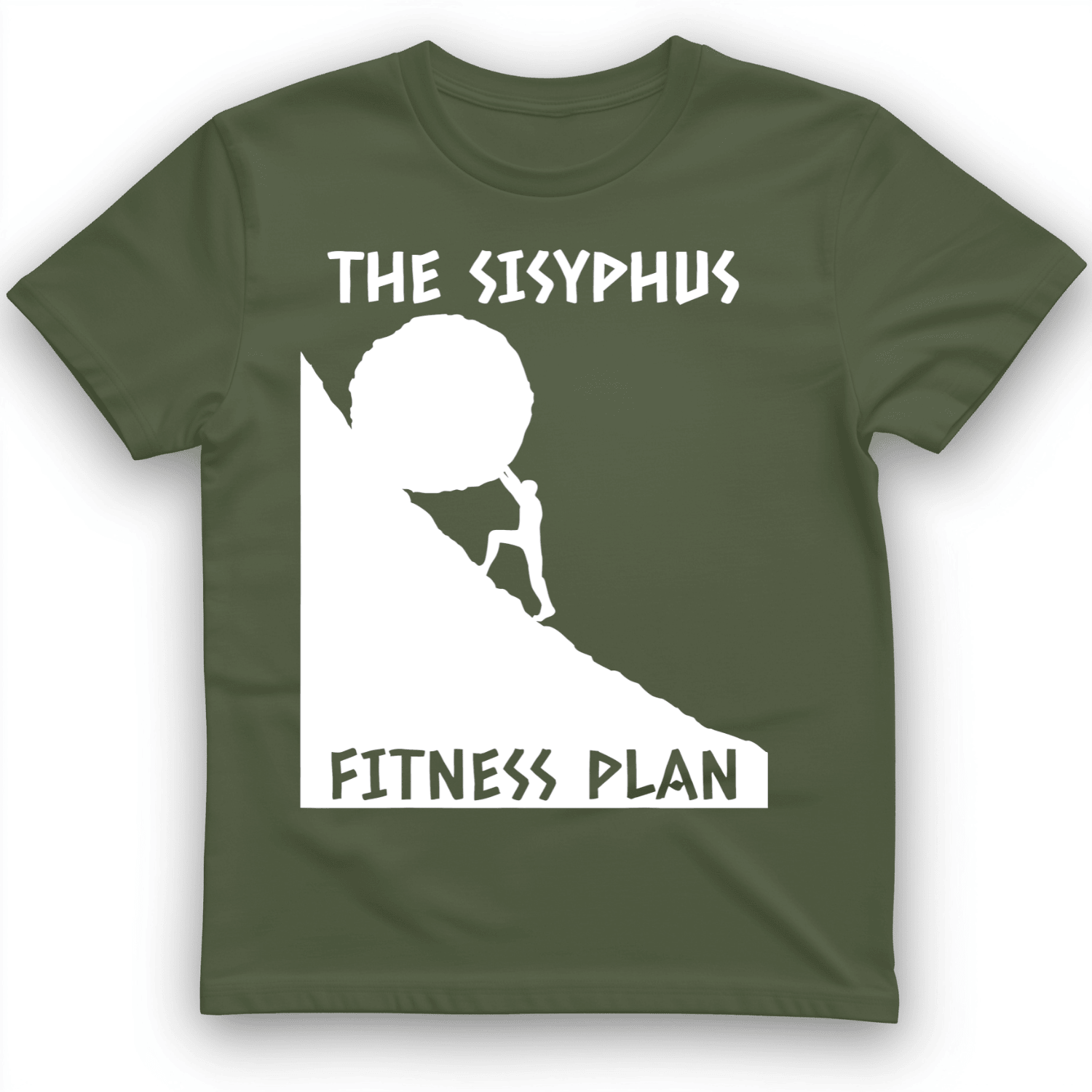 Sisyphus Fitness Plan T-Shirt Trendy Clothes Unique Presents For Boyfriend