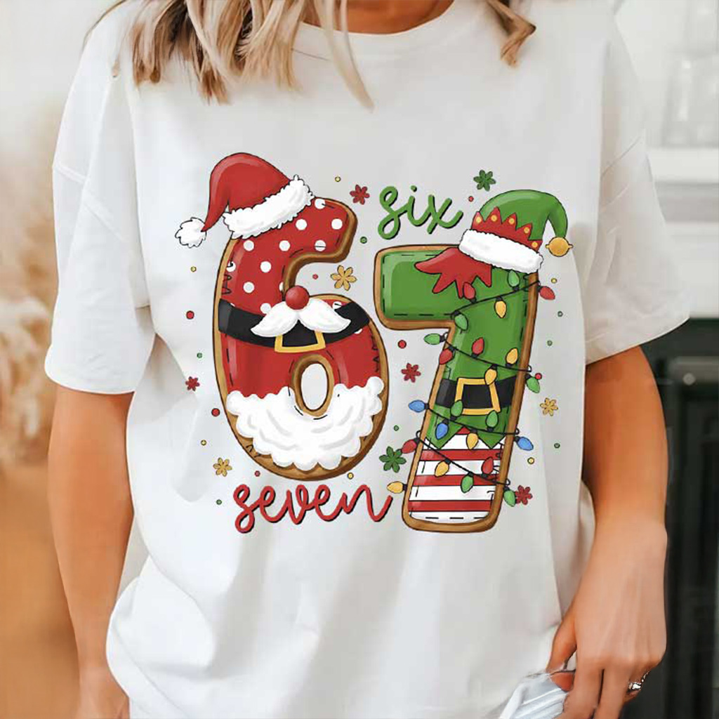 Six Seven Funny Santa And Elf Christmas Meme Shirt Christmas Gifts For Wife Six Seven Funny Santa And Elf Christmas Meme Shirt Christmas Gifts For Wife