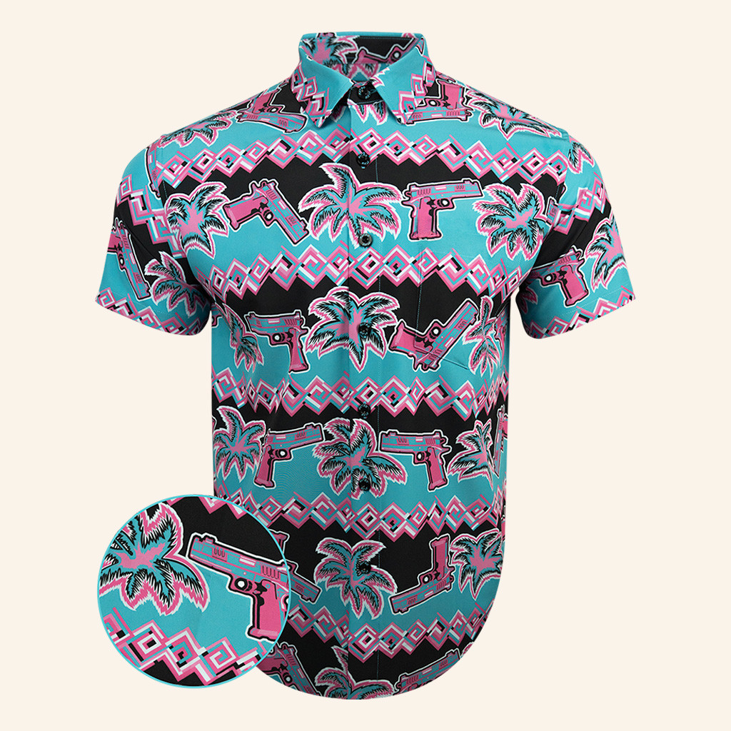 Sizzling Citrus Button Down Shirt Tactical Aloha Shirt Christmas Gifts For Brother