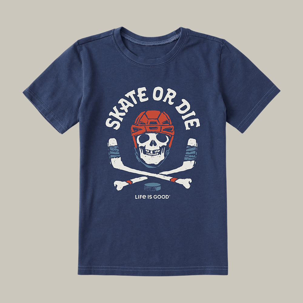 Skate Or Die Hockey T-Shirt Life Is Good Clothes Unique Gift For Hockey Lover