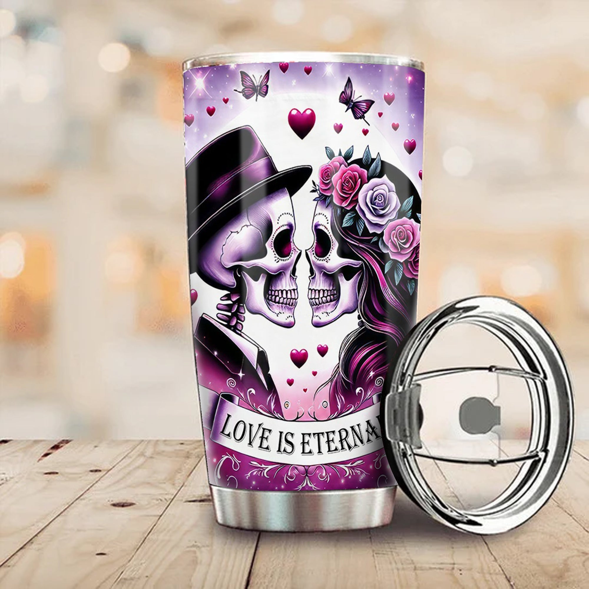 Skeleton Couple Love Is Eternal Valentine's Day Tumbler Unique Valentines Gifts For Him Skeleton Couple Love Is Eternal Valentine's Day Tumbler Unique Valentines Gifts For Him