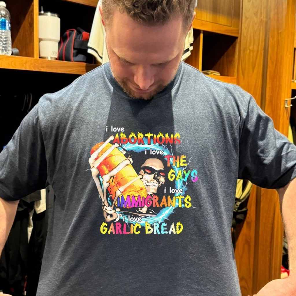 Skeleton I Love Abortions I Love The Gays I Love Immigrants T-Shirt Gifts For Her