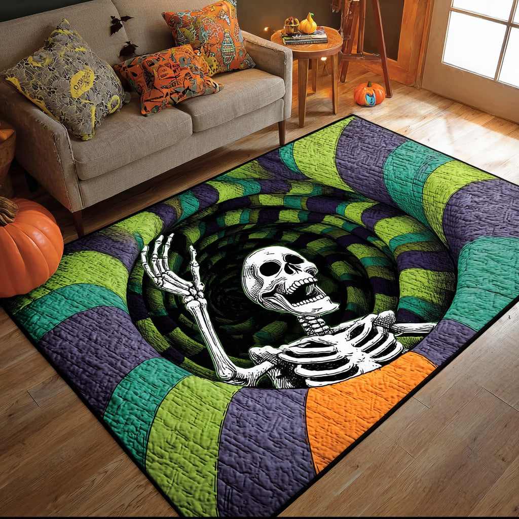 Skeleton Snare Area Rug Christmas Decor For Entryway Gifts For Halloween Lovers