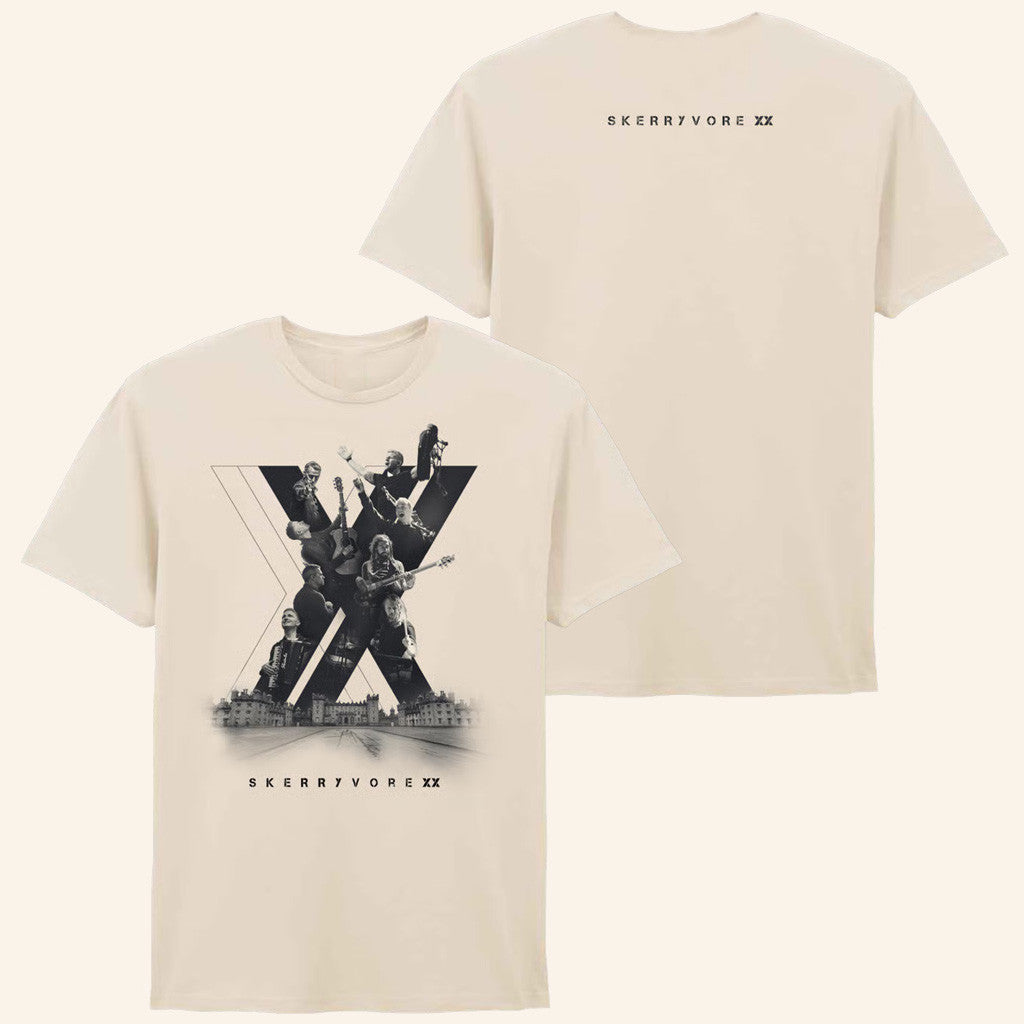 Skerryvore Merch Band Xx Natural T-Shirt Gifts For Besties Skerryvore Merch Band Xx Natural T-Shirt Gifts For Besties