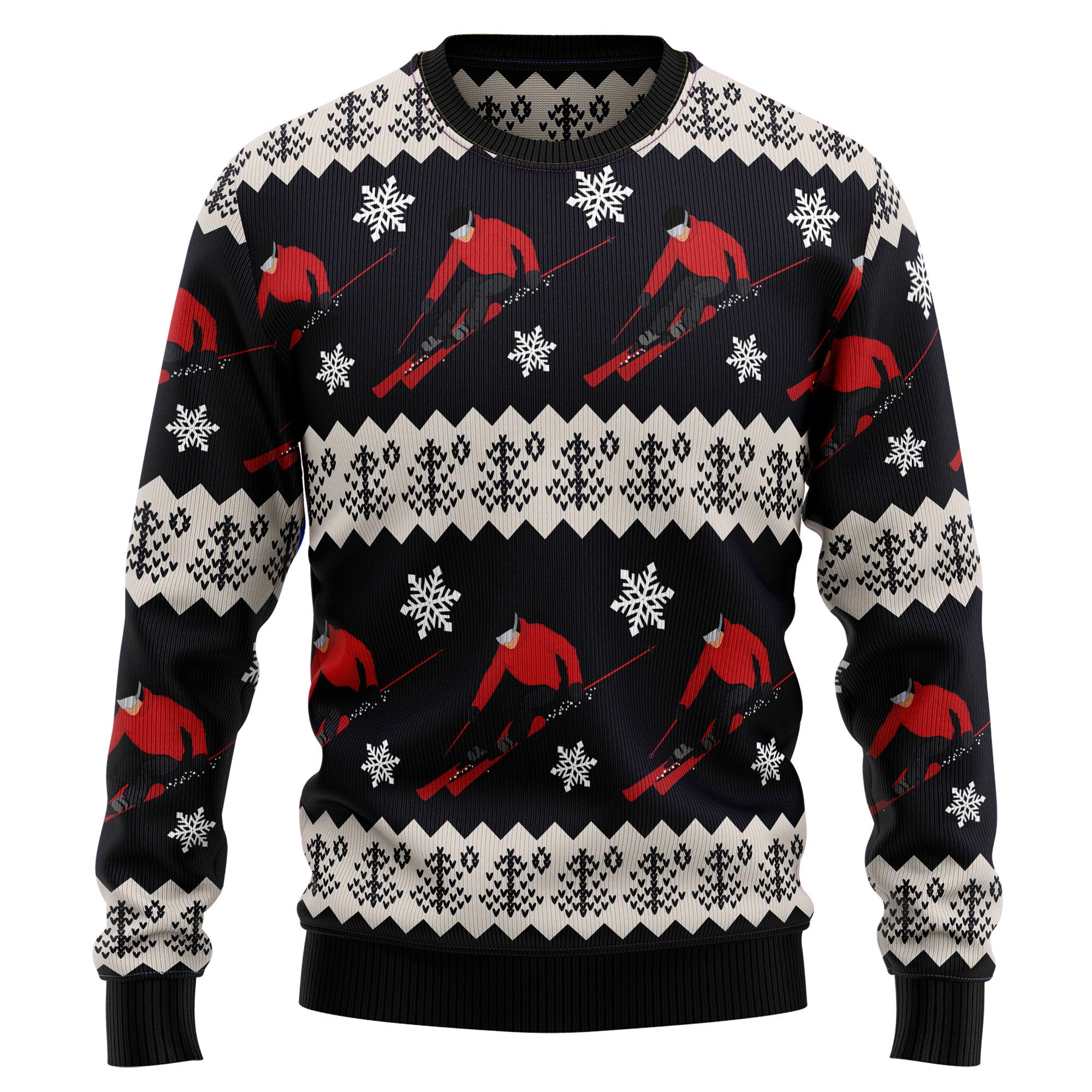 Skiing Christmas Ugly Christmas Sweater