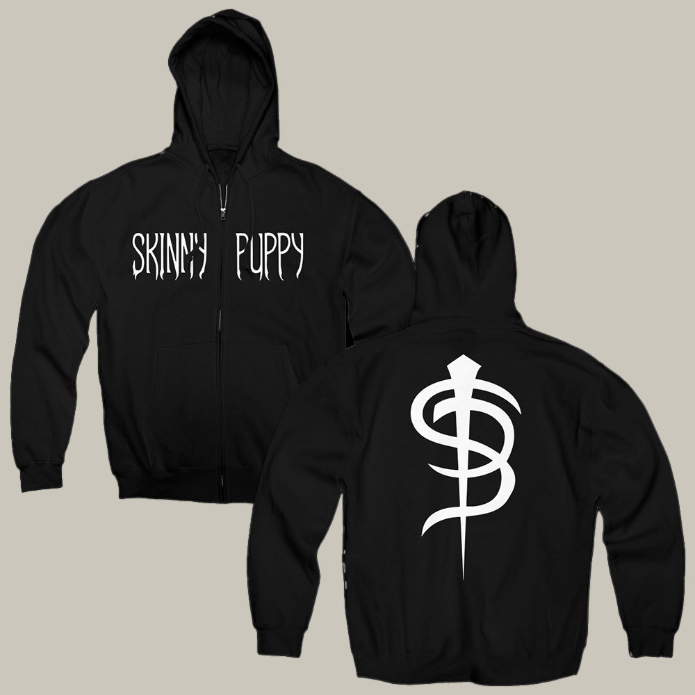 Skinny Puppy Merch Classic Logo Hoodie Canadian Industrial Music Band Zip Hoodie Gifts For Him