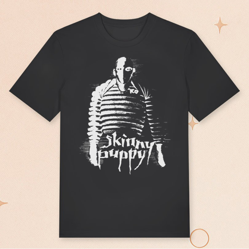 Skinny Puppy Merch Skinny Puppy Stripes T-Shirt Unique Gifts For Music Lovers