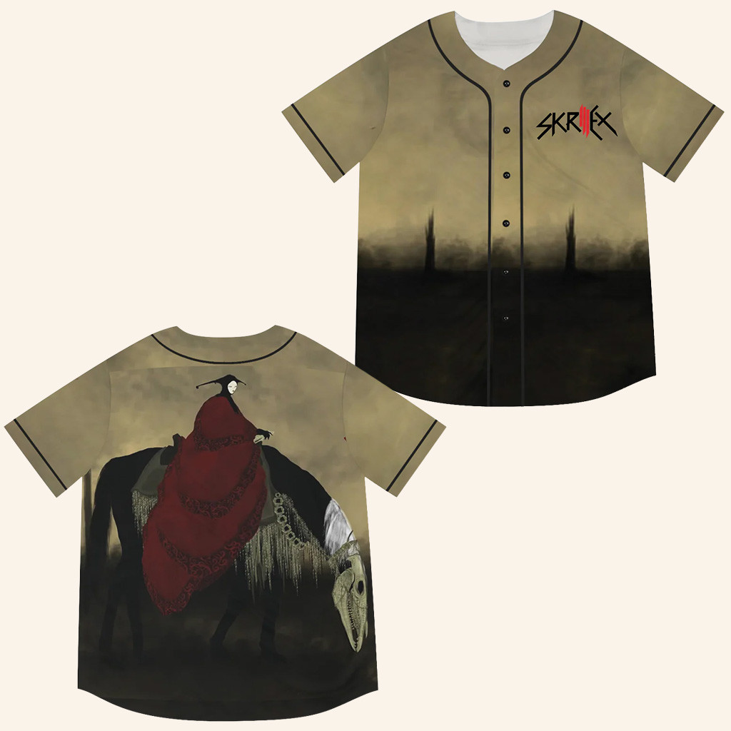 Skrillex Baseball Jersey EDM Rave Jersey Skrillex Merch Gifts For Music Enthusiasts