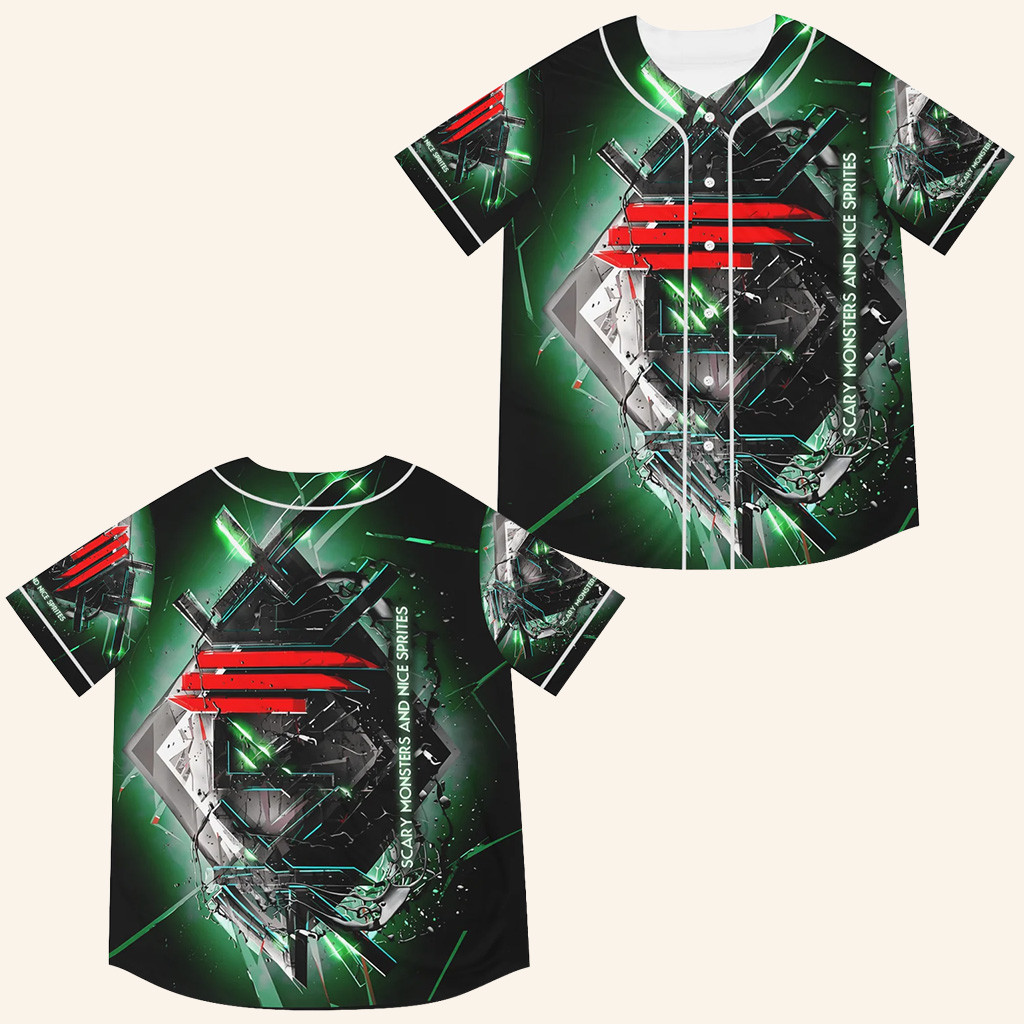 Skrillex Retro Rave Jersey Scary Monster And Nice Spirit Jersey Skrillex Merch Gifts For Fans