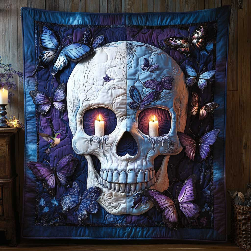 Skull Butterfly Dance Throw Blankets For Couch Future Daughter In Law Gifts