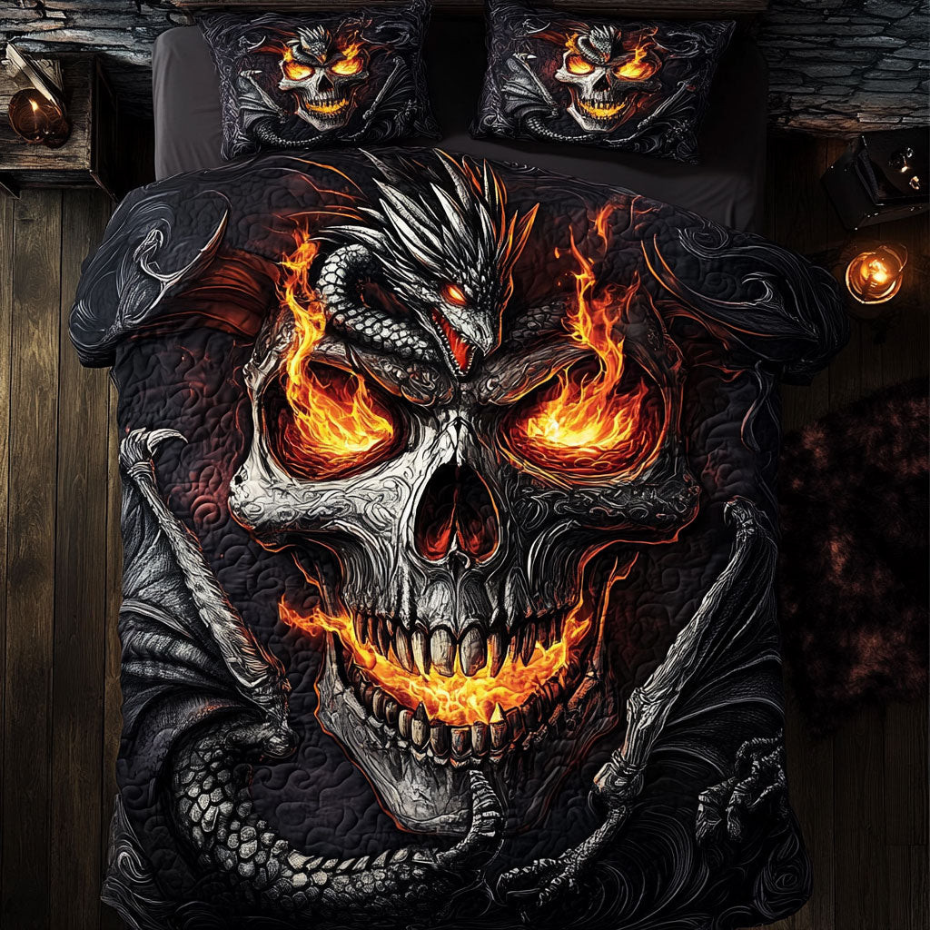 Skull Crowned In Darkness Bedding Set Memorable Gift Decor For Friends and Family on Halloween Day