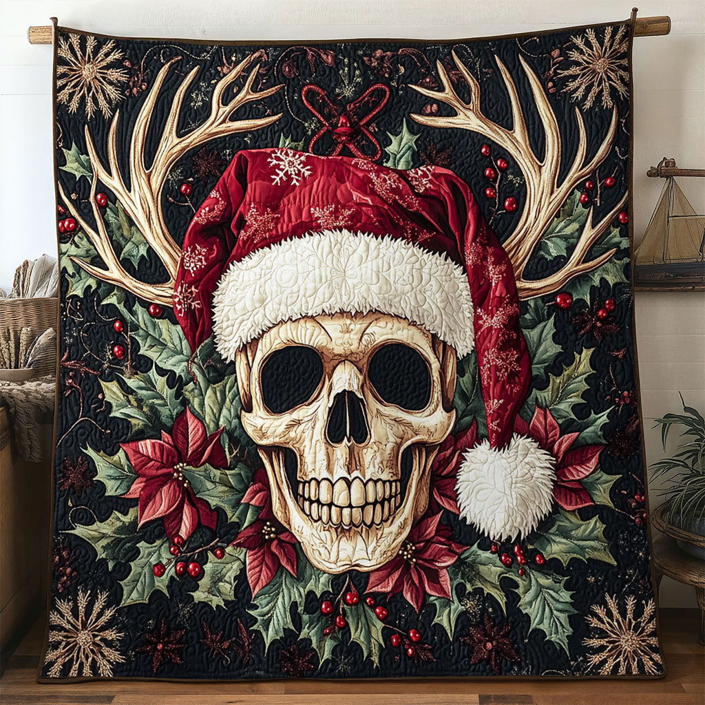Skull Frost Magic Quilt Blanket Skull Blanket Design Best Holiday Gifts 2025