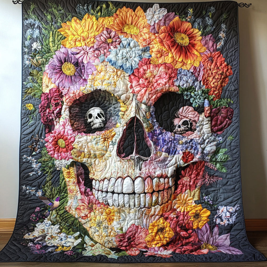 Skull Quilt Blanket Couch Blanket Good Gifts For Mom Birthday