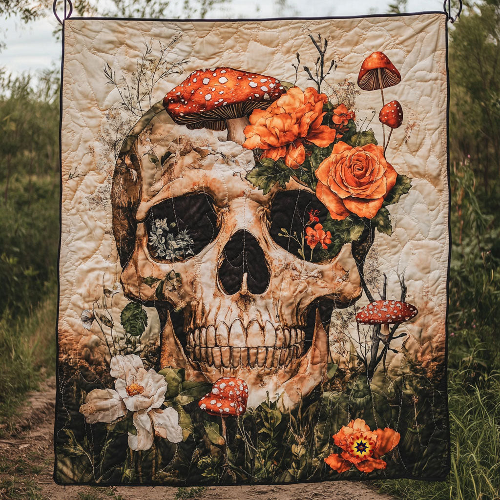 Skull Quilt Blanket Soft Throw Blanket Best Father's Day Gifts For Dad